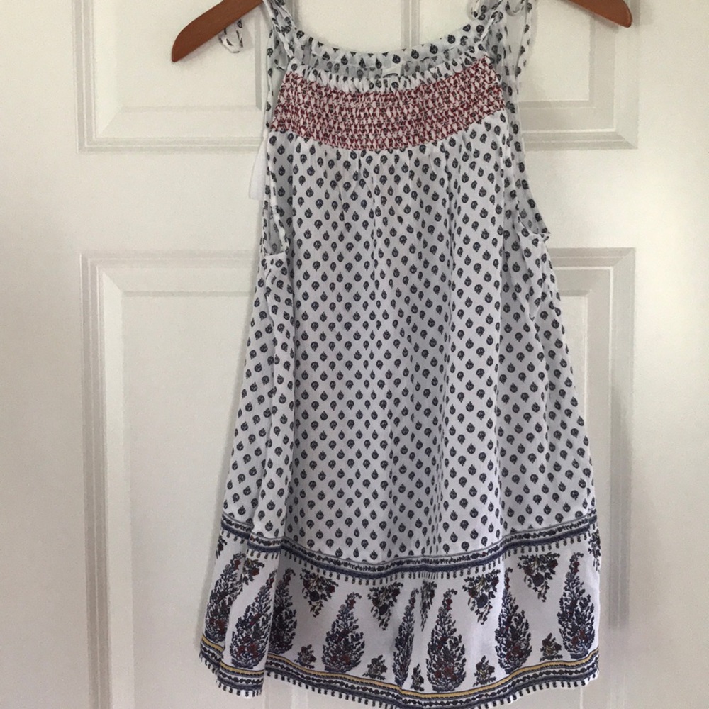 Tie shoulder tank